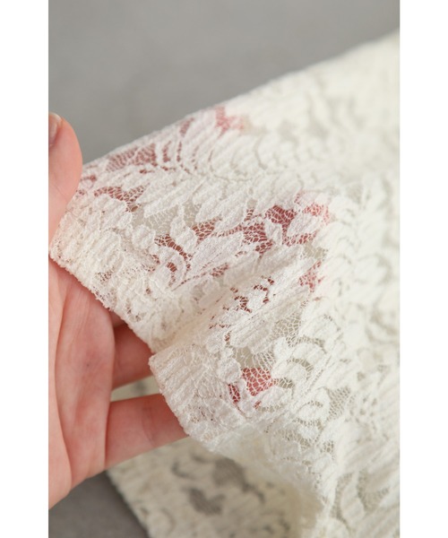 cawaii（カワイイ）の「抜け感が出せる　レース重ね着シアーインナートップス（Tシャツ/カットソー・レディース・ホワイト/ブラック・M/L/XL）」の14枚目の写真