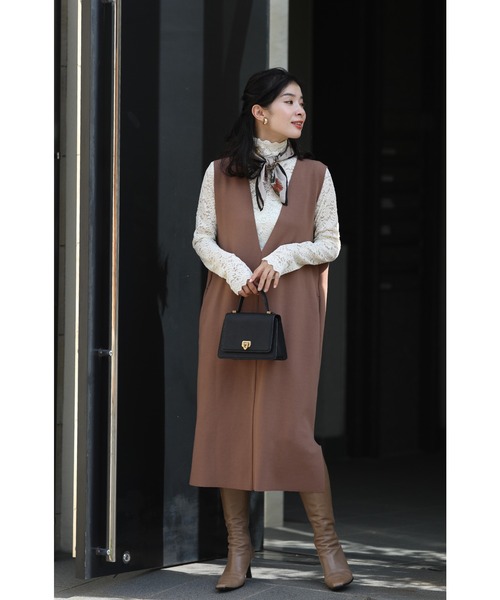 cawaii（カワイイ）の「抜け感が出せる　レース重ね着シアーインナートップス（Tシャツ/カットソー・レディース・ホワイト/ブラック・M/L/XL）」の9枚目の写真