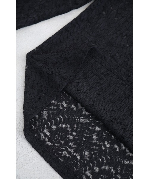 cawaii（カワイイ）の「抜け感が出せる　レース重ね着シアーインナートップス（Tシャツ/カットソー・レディース・ホワイト/ブラック・M/L/XL）」の17枚目の写真