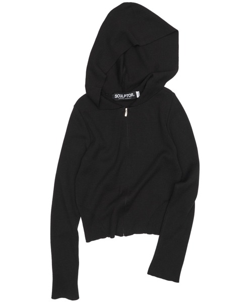 SCULPTOR（スカルプター）の「Silhouette Knit Zip-up Hoodie