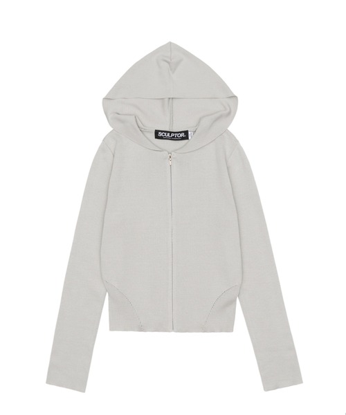 SCULPTOR（スカルプター）の「Silhouette Knit Zip-up Hoodie