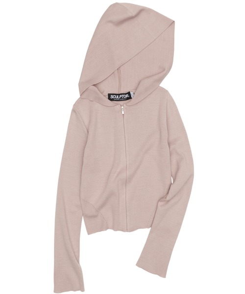 SCULPTOR（スカルプター）の「Silhouette Knit Zip-up Hoodie