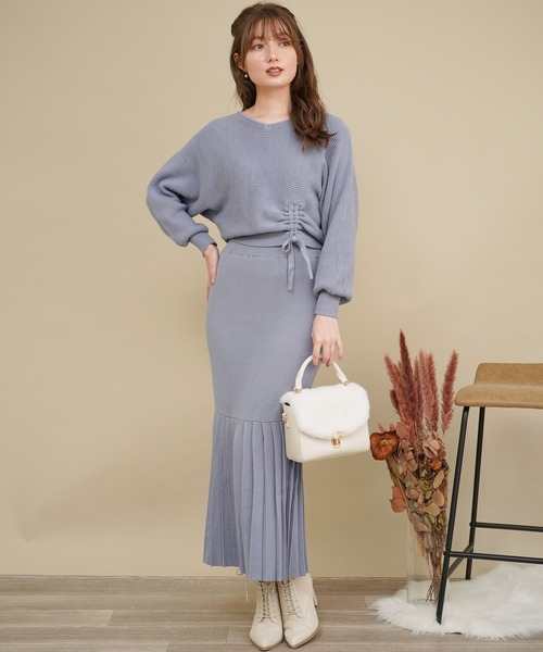 Noela（ノエラ）の「サイドリボンニットセット（ワンピース）」 WEAR