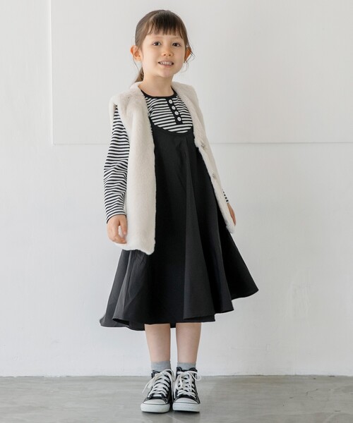 THE SHOP TK (ザ ショップ ティーケー )の「【110-150】フェイクファーベスト(ベスト・キッズ・アイボリー・13/12/14/15 /11)」の7枚目の写真