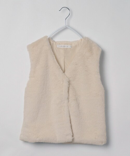 THE SHOP TK (ザ ショップ ティーケー )の「【110-150】フェイクファーベスト(ベスト・キッズ・アイボリー・13/12/14/15 /11)」の6枚目の写真