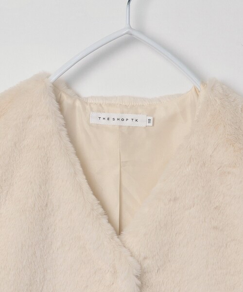 THE SHOP TK (ザ ショップ ティーケー )の「【110-150】フェイクファーベスト(ベスト・キッズ・アイボリー・13/12/14/15 /11)」の10枚目の写真