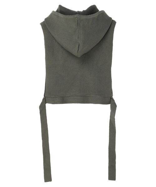 KBF（ケイビーエフ）の「KBF フーディーベスト（ベスト・レディース・ダークグリーン/ベージュ・FREE）」の19枚目の写真