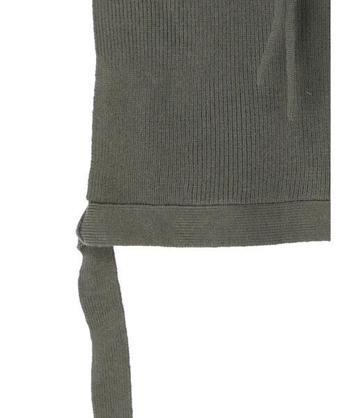 KBF（ケイビーエフ）の「KBF フーディーベスト（ベスト・レディース・ダークグリーン/ベージュ・FREE）」の22枚目の写真
