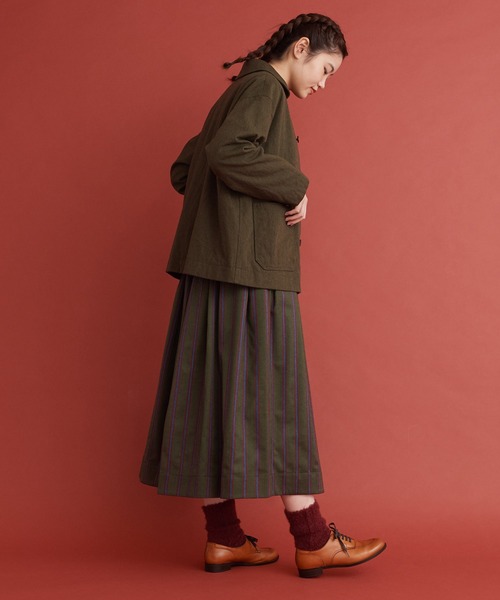 Malle（マル）の「Ｍalle アーミーウール　ワークジャケット（その他アウター・レディース・カーキ・FREE）」の21枚目の写真