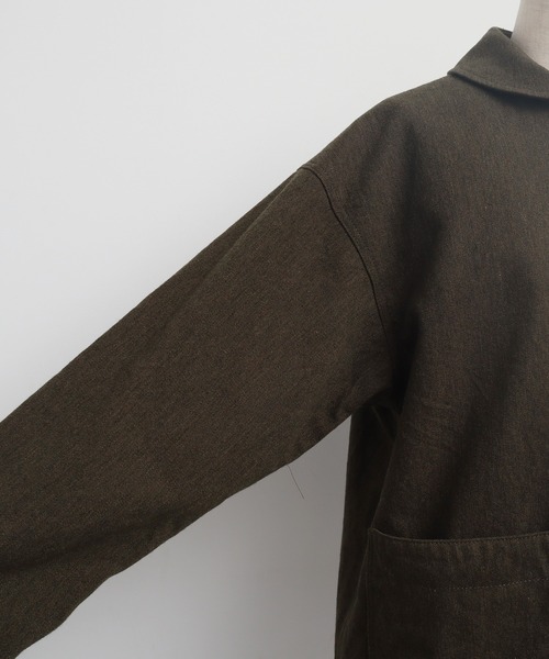 Malle（マル）の「Ｍalle アーミーウール　ワークジャケット（その他アウター・レディース・カーキ・FREE）」の8枚目の写真