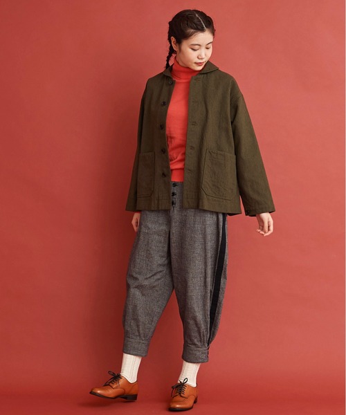 Malle（マル）の「Ｍalle アーミーウール　ワークジャケット（その他アウター・レディース・カーキ・FREE）」の17枚目の写真