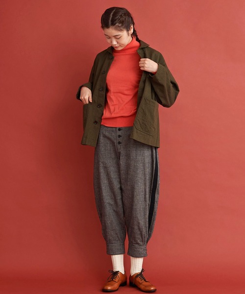 Malle（マル）の「Ｍalle アーミーウール　ワークジャケット（その他アウター・レディース・カーキ・FREE）」の15枚目の写真