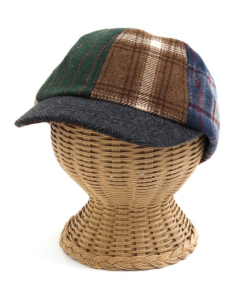 F.O.KIDS（エフオーキッズ）の「パッチワークキャップ（キャップ・キッズ・チェック/ベージュ/インディゴブルー・50/54/58）」の11枚目の写真