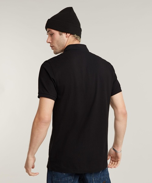 G-STAR(ジースター)の「DUNDA SLIM POLO/ベーシックデザインワンポイントロゴポロシャツ(ポロシャツ・メンズ・ネイビー/ホワイト/ダークブラック・SMALL/MEDIUM/LARGE/X-LARGE/X-SMALL)」の14枚目の写真