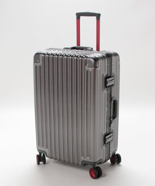 【TRIDENT/トライデント】 アルミ調 キャリーケース 66L