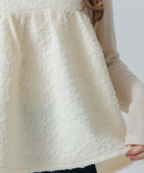 flower（フラワー）の「アイシービスチェ（ベスト・レディース・アイボリー/ブラック・FREE）」の6枚目の写真