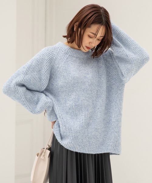 GLOBAL WORK(グローバルワーク)の「フワフワHug meアゼプルオーバー/295862(ニット/セーター・レディース・ブルー/オレンジ系その他6/キャメル/グリーン系その他3/ブラウン系その他6・MEDIUM/LARGE)」の21枚目の写真