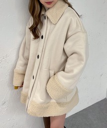 apres jour mignon | フェイクムートンコート【ZOZOTOWN限定アイテム】(ムートンコート)
