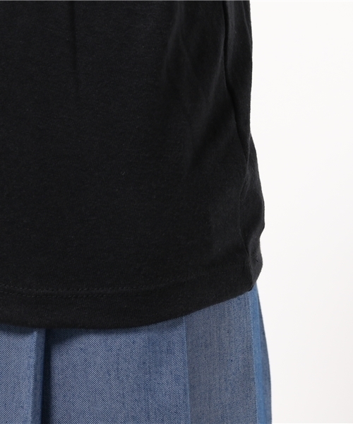 CIAOPANIC(チャオパニック)の「【Ciaopanic】 刺繍ロゴTee(Tシャツ/カットソー・レディース・ホワイト/ブラック・FREE)」の8枚目の写真