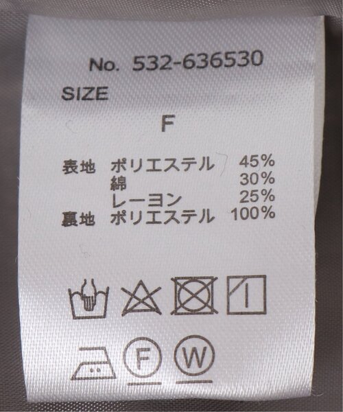 frames RAY CASSIN（フレームスレイカズン）の「ミックスツイードVネックワンピース（ジャンパースカート・レディース・ブラック/キナリ/ベージュ・FREE）」の18枚目の写真