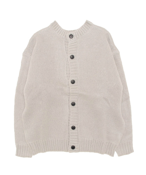 CERCA（チェルカ）の「bling leads/モヘアタッチクルー/N BIGカーデ（カーディガン/ボレロ・メンズ・マスタード/ライトグレー/グリーン/ブラック・MEDIUM/X-LARGE/LARGE）」の6枚目の写真