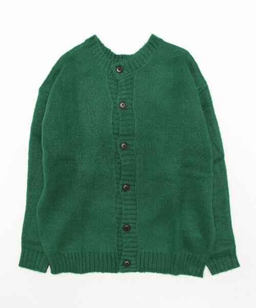 CERCA（チェルカ）の「bling leads/モヘアタッチクルー/N BIGカーデ（カーディガン/ボレロ・メンズ・マスタード/ライトグレー/グリーン/ブラック・MEDIUM/X-LARGE/LARGE）」の9枚目の写真