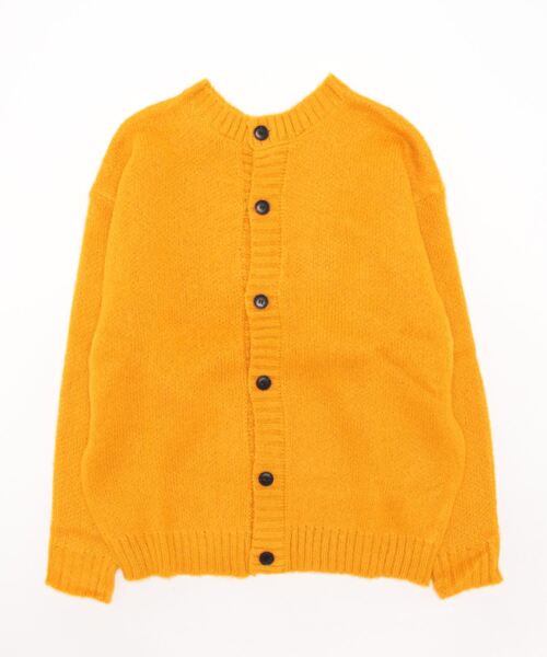 CERCA（チェルカ）の「bling leads/モヘアタッチクルー/N BIGカーデ（カーディガン/ボレロ・メンズ・マスタード/ライトグレー/グリーン/ブラック・MEDIUM/X-LARGE/LARGE）」の7枚目の写真