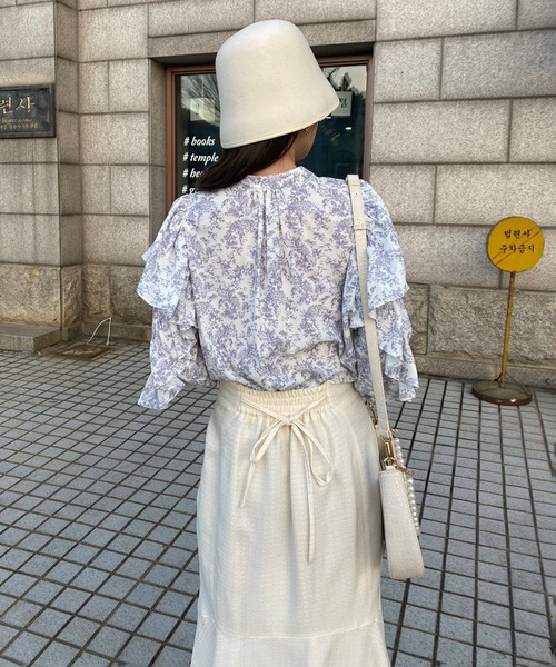 one after another NICE CLAUP(ワンアフターアナザーナイスクラップ)の「ツイードフロントスリットマーメイドスカート 2023SS(スカート・レディース・アイボリー/ブラック系その他/ピンク・SMALL/MEDIUM)」の19枚目の写真