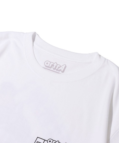 atmos pink（アトモスピンク）の「artrA x KOUSUKE SHIMIZU TEE 2 / アルトラ コウスケシミズ ティー 2（Tシャツ/カットソー・メンズ・ホワイト・M/L）」の7枚目の写真