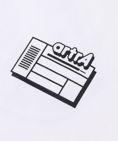 atmos pink（アトモスピンク）の「artrA x KOUSUKE SHIMIZU TEE 2 / アルトラ コウスケシミズ ティー 2（Tシャツ/カットソー・メンズ・ホワイト・M/L）」の6枚目の写真