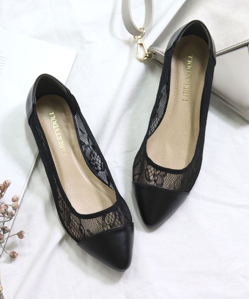 LibertyDoll（リバティードール）の「ポインテッドトゥフラット走れる美脚パンプス（パンプス・レディース・パイソン/ゴールド系その他/その他1/ベージュ系その他/ライトグリーン/ブラック系その他4/ピンクゴールド/ダークブラウン/ベージュ系その他3/シルバー/レオパード/オレンジ/ブラック系その他/グレイッシュベージュ/キャメル/ゼブラ/ブラウン系その他2/ネイビー/サックスブルー/パープル/その他/モスグリーン/シルバー系その他2/ピンク/グリーン系その他/アイボリー/ブラック系その他2/ワイン/チェック/ブラック/ブルー系その他/ベージュ系その他2/ベージュ/ブラック系その他6/ブラウン系その他/グレー/マスタード/シルバー系その他/ブラック系その他7/ブラック系その他5/ホワイト系その他3/ブルー系その他2/ピンクベージュ/レッド/グレー系その他/その他2/ホワイト系その他2/ロイヤルブルー/ホワイト系その他/ゴールド/ゴールド系その他2/ブラウン/ホワイト/ブラック系その他3/ライトブルー/ピンク系その他/イエロー系その他・SS/L/LL/M/4L/XXS/S/3L）」の9枚目の写真