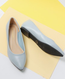 パンプス（ブルー・ネイビー/青色系・ポインテッドトゥ）ファッション