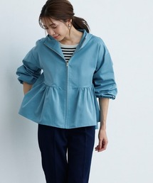 フーディバックタックフレアブルゾン