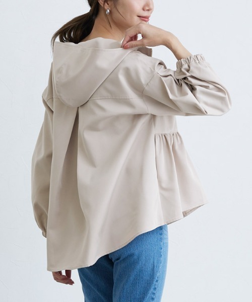 Pierrot（ピエロ）の「フーディバックタックフレアブルゾン（ブルゾン・レディース・ブラック/ベージュ/ターコイズブルー/グレー系その他・M/L）」の20枚目の写真