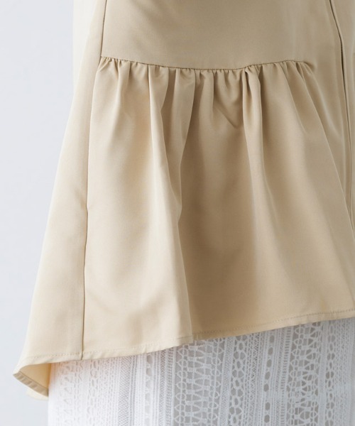 Pierrot（ピエロ）の「フーディバックタックフレアブルゾン（ブルゾン・レディース・ブラック/ベージュ/ターコイズブルー/グレー系その他・M/L）」の18枚目の写真