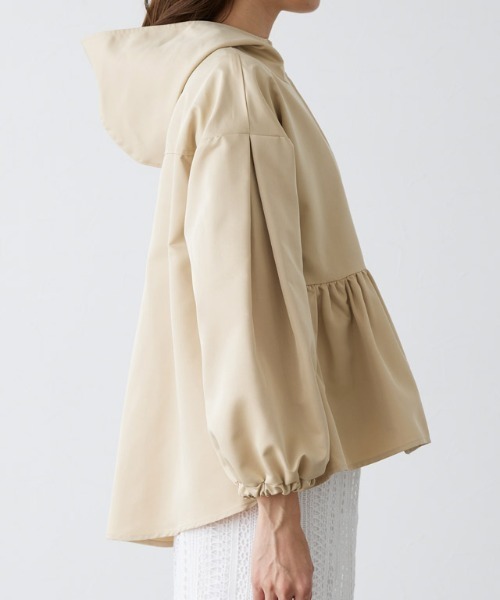 Pierrot（ピエロ）の「フーディバックタックフレアブルゾン（ブルゾン・レディース・ブラック/ベージュ/ターコイズブルー/グレー系その他・M/L）」の15枚目の写真