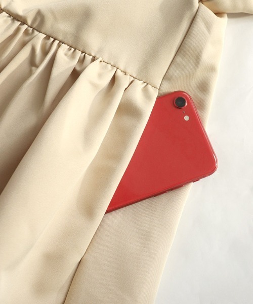 Pierrot（ピエロ）の「フーディバックタックフレアブルゾン（ブルゾン・レディース・ブラック/ベージュ/ターコイズブルー/グレー系その他・M/L）」の22枚目の写真