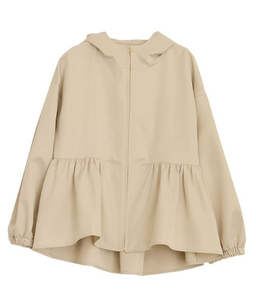 Pierrot（ピエロ）の「フーディバックタックフレアブルゾン（ブルゾン・レディース・ブラック/ベージュ/ターコイズブルー/グレー系その他・M/L）」の19枚目の写真