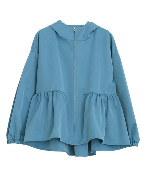 Pierrot（ピエロ）の「フーディバックタックフレアブルゾン（ブルゾン・レディース・ブラック/ベージュ/ターコイズブルー/グレー系その他・M/L）」の12枚目の写真