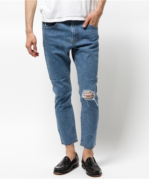 And A（アンドエー）の「5PK ANKLE SKINNY（デニムパンツ・メンズ・ブラック/インディゴブルー/サックスブルー・42/40）」の3枚目の写真