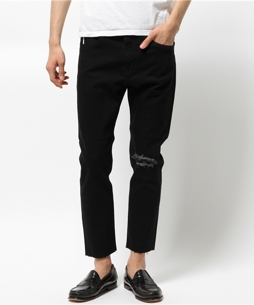 And A（アンドエー）の「5PK ANKLE SKINNY（デニムパンツ・メンズ・ブラック/インディゴブルー/サックスブルー・42/40）」の2枚目の写真