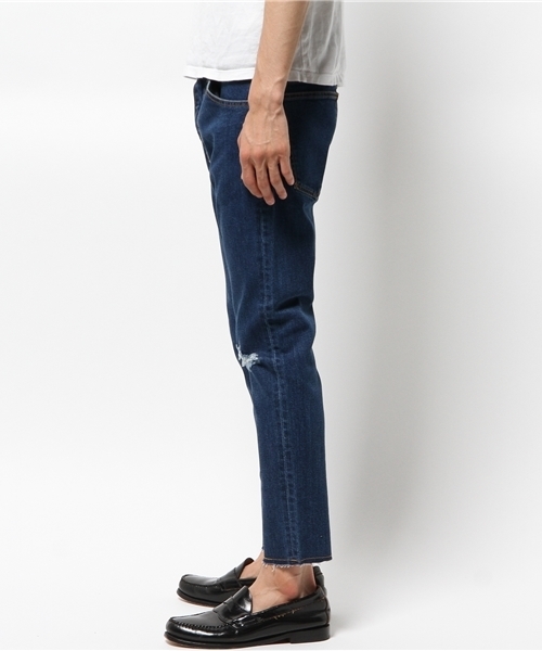 And A（アンドエー）の「5PK ANKLE SKINNY（デニムパンツ・メンズ・ブラック/インディゴブルー/サックスブルー・42/40）」の4枚目の写真