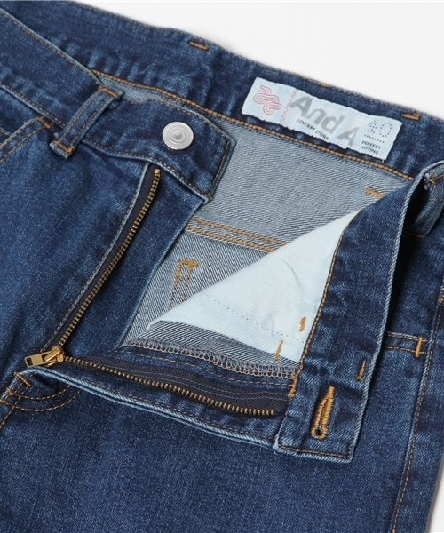 And A（アンドエー）の「5PK ANKLE SKINNY（デニムパンツ・メンズ・ブラック/インディゴブルー/サックスブルー・42/40）」の14枚目の写真