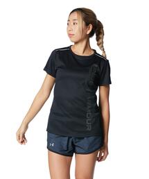 UAスピードストライド ショートスリーブTシャツ 〈グラフィック〉（ランニング/レディース）