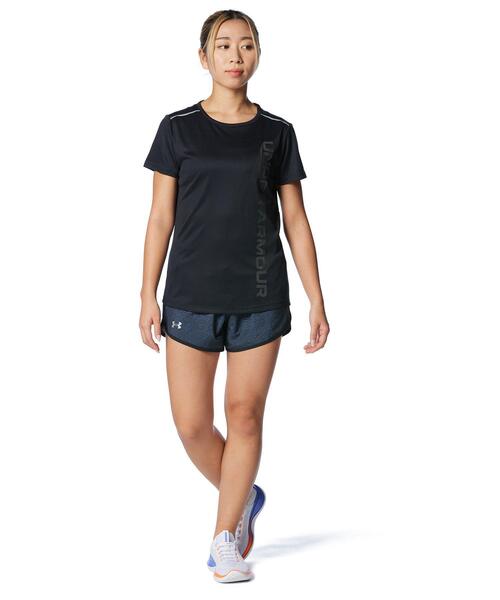 UNDER ARMOUR（アンダーアーマー）の「UAスピードストライド ショートスリーブTシャツ 〈グラフィック〉（ランニング/レディース）（Tシャツ/カットソー・レディース・ブラック・S/XL/M/L）」の3枚目の写真