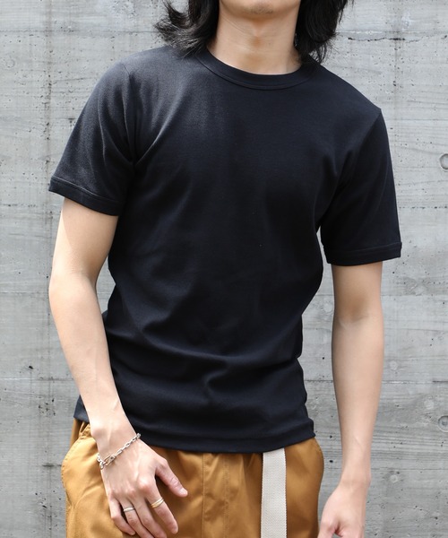 HANES(ヘインズ)の「【Hanes】BEEFY リブクルーネックTシャツ HM1-R103/HM1-F101(Tシャツ/カットソー・メンズ・ホワイト/ブラック・M/L/XL/S)」の16枚目の写真