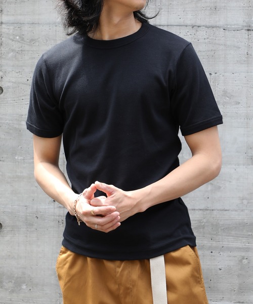 HANES(ヘインズ)の「【Hanes】BEEFY リブクルーネックTシャツ HM1-R103/HM1-F101(Tシャツ/カットソー・メンズ・ホワイト/ブラック・M/L/XL/S)」の15枚目の写真