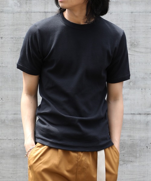 HANES(ヘインズ)の「【Hanes】BEEFY リブクルーネックTシャツ HM1-R103/HM1-F101(Tシャツ/カットソー・メンズ・ホワイト/ブラック・M/L/XL/S)」の17枚目の写真