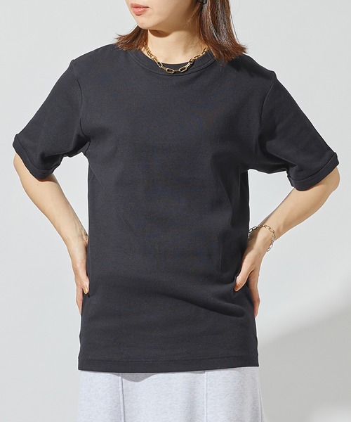 HANES(ヘインズ)の「【Hanes】BEEFY リブクルーネックTシャツ HM1-R103/HM1-F101(Tシャツ/カットソー・メンズ・ホワイト/ブラック・M/L/XL/S)」の13枚目の写真