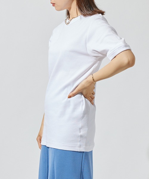 HANES(ヘインズ)の「【Hanes】BEEFY リブクルーネックTシャツ HM1-R103/HM1-F101(Tシャツ/カットソー・メンズ・ホワイト/ブラック・M/L/XL/S)」の8枚目の写真